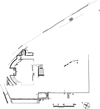 Formello: Planimetria dell'area di scavo